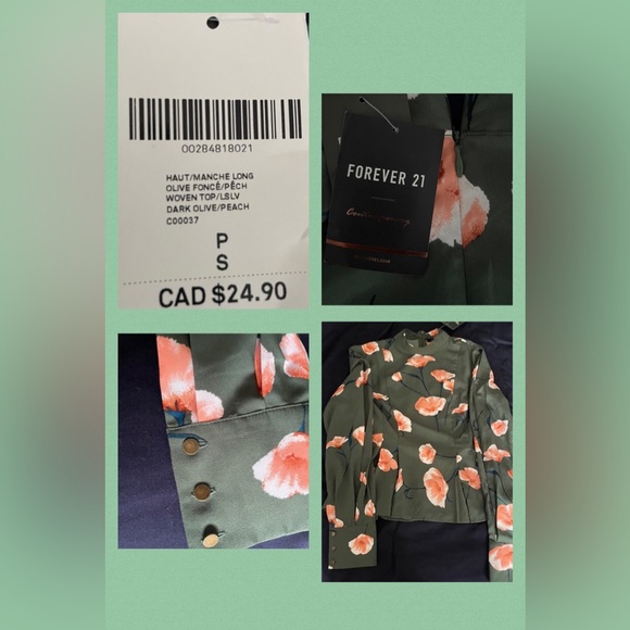 [BUNDLE OF 4] NEW Short-Sleeve & Long-sleeve Blouses & Tank Top, Size XS-M - Picture 13 of 16